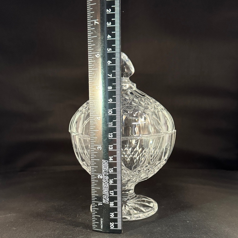 Elegant Clear Glass Candy Dish - Picture 6 of 6